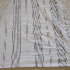 UGG striped cotton shower curtain